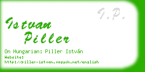 istvan piller business card
